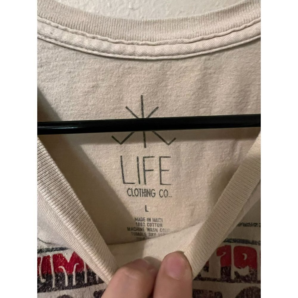 SOLD Women's Life Clothing Co Woodstock T Shirt Size L - Picture 2 of 2